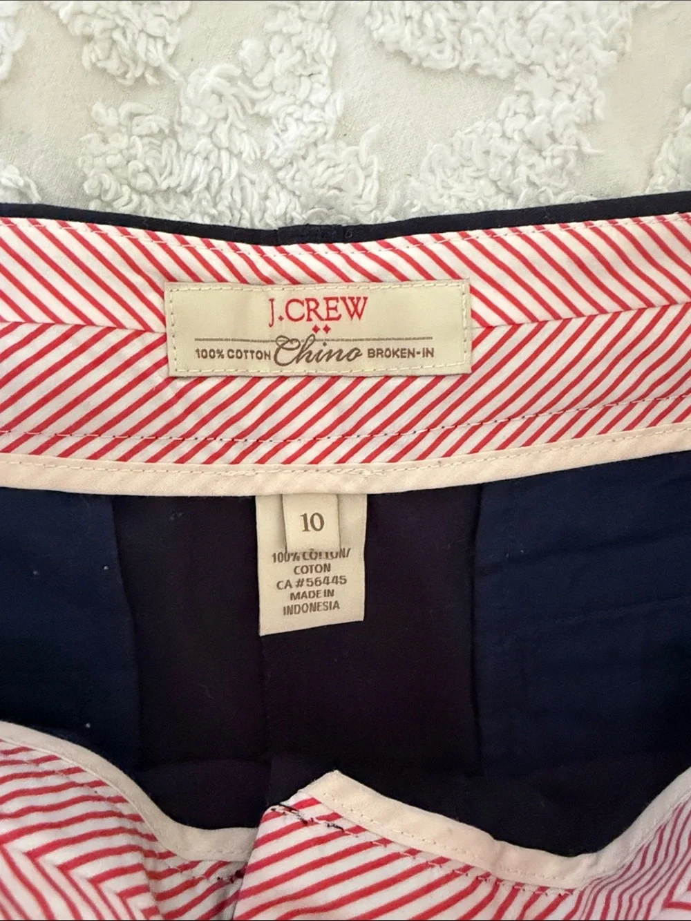 J. Crew Navy Cotton Chino Shorts
